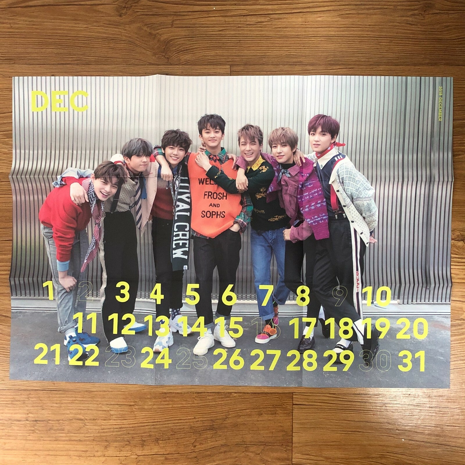 NCT DREAM GROUP [ 2018 Season's Greetings ] Official Folded Poster / New / Gift
