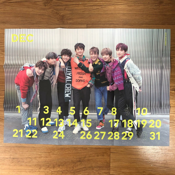 NCT DREAM GROUP [ 2018 Season's Greetings ] Official Folded Poster / New / Gift