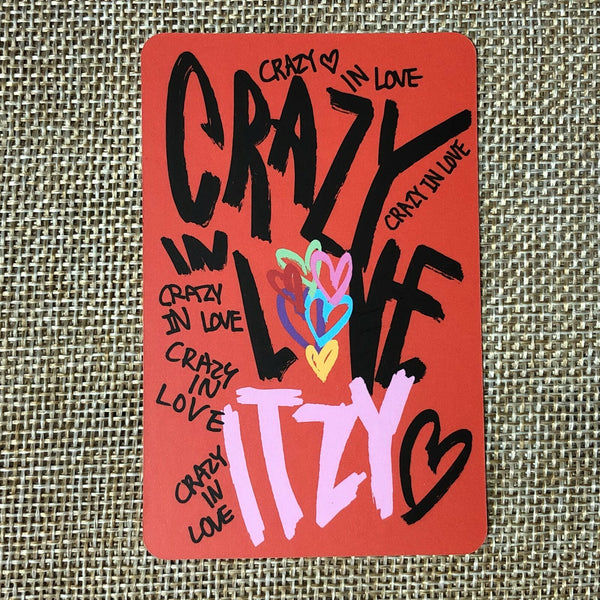 ITZY YUNA #5 [ CRAZY IN LOVE ] Official Photocard, 1st Album / New / Gift