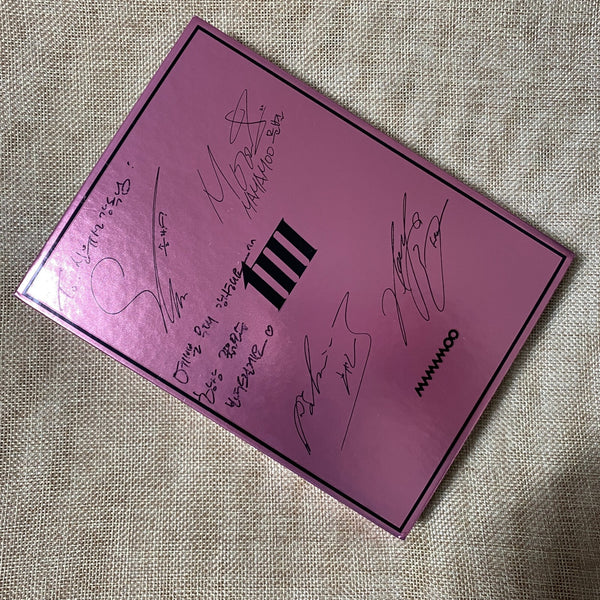MAMAMOO HAND SIGNED [MIC ON] Promo Album Autographed Full Set / New, Rare / Gift