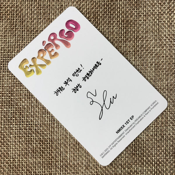 NMIXX HAEWON [ EXPERGO ] Official Photocard, 1st EP B Ver. / New / Gift
