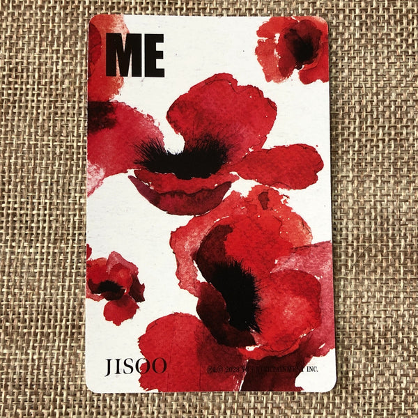 BLACKPINK JISOO [ ME ] Official Photocard, Solo 1st Single Red Ver. / New / Gift
