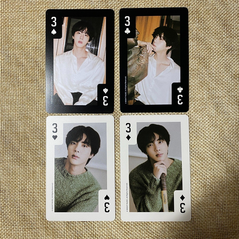 BTS JIN [Global FC ARMY Membership Kit 9th Trump] Photocard Set / New, Rare /+G