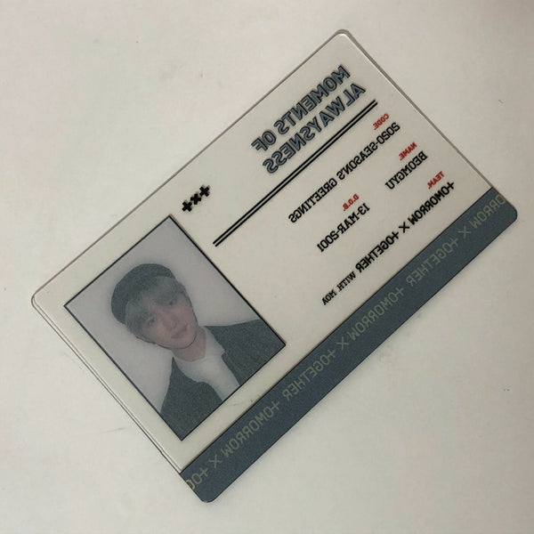 TXT BEOMGYU [ 2020 Season's Greetings ] Official ID Card Photocard / New / Gift