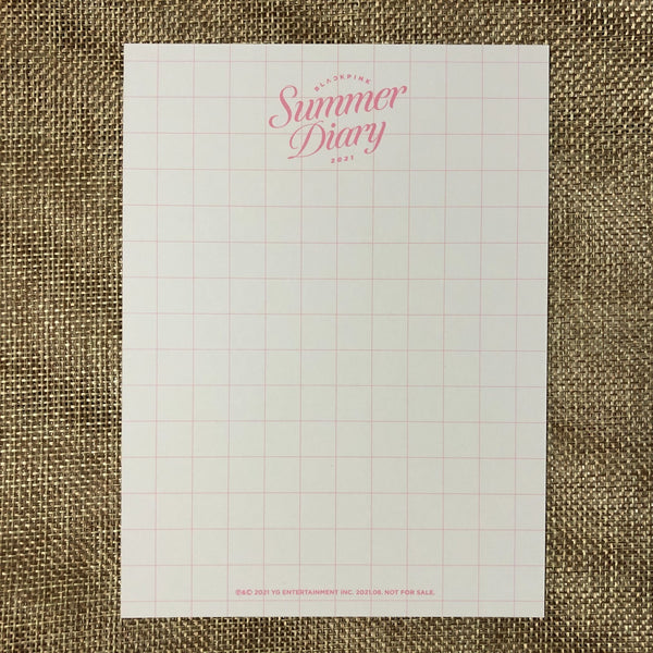 BLACKPINK LISA #1 [ 2021 SUMMER DIARY ] Official Postcard Photocard / New / Gift