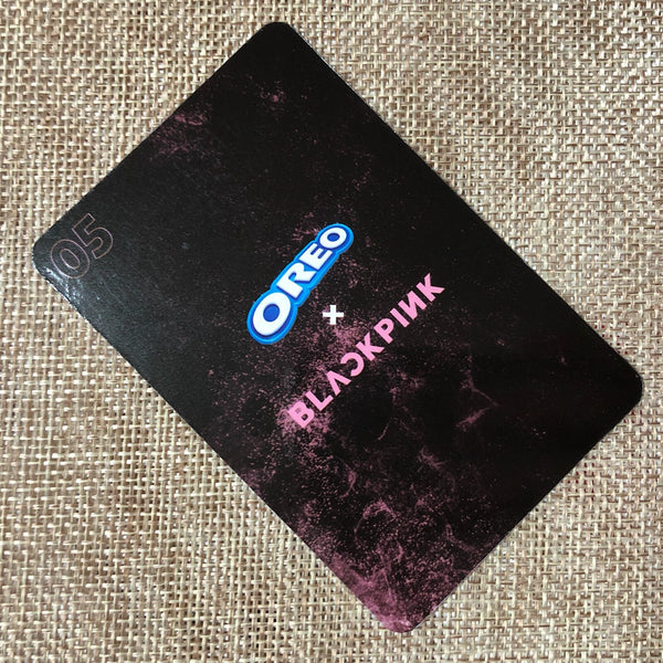 BLACKPINK GROUP [ OREO X BLACKPINK ] Official Limited Photocard / New / Gift