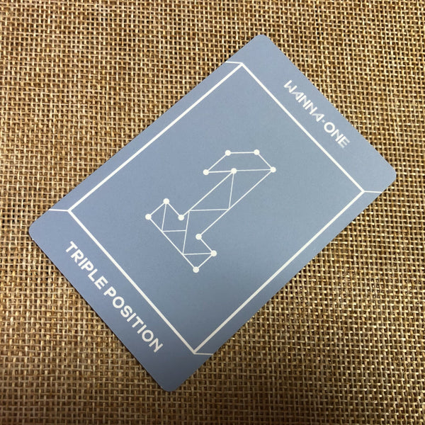 WANNA ONE TRIPLE POSITION [ Undivided ] Official Photocard / New / Gift