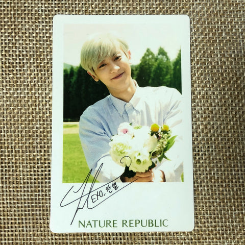 EXO CHANYEOL #1 [Nature Republic] Official Limited Photocard / New, Rare / Gift
