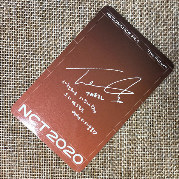 NCT 2020 TAEIL [Resonance Pt.1 Kihno] Official Photocard, Future Ver. / Gift
