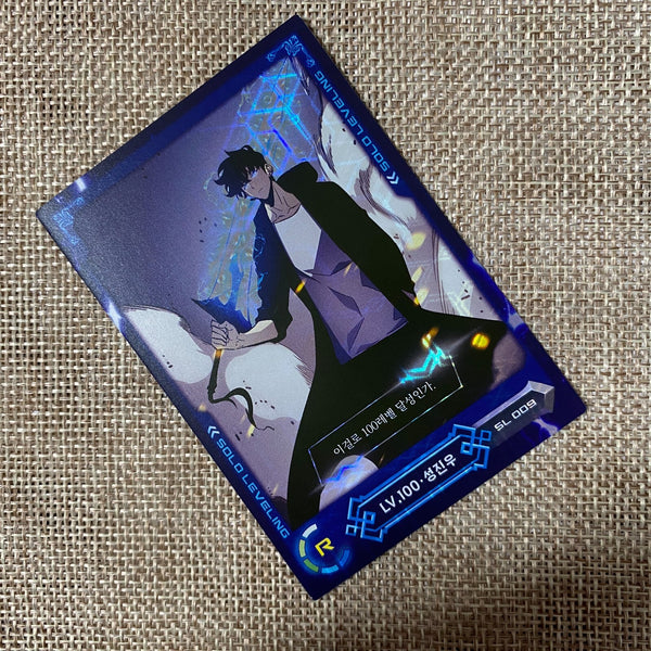 Solo Leveling SL 009 Rare R Holo Card / Korean Webtoon Trading Card / New / Gift