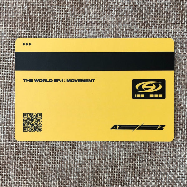 ATEEZ WOOYOUNG [THE WORLD EP.1 : MOVEMENT] Official ID Photocard, Diary / Gift