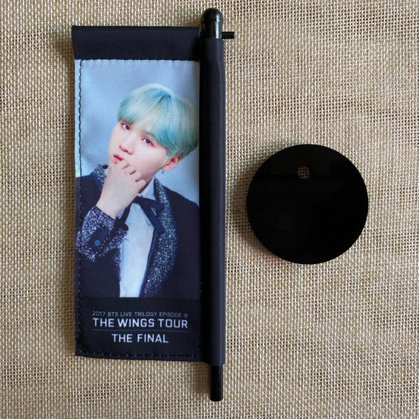 BTS SUGA [2017 THE WINGS TOUR FINAL] Official Mini Flag W/O Case / New, Rare /+G