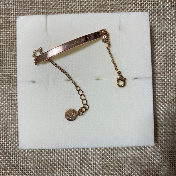 SHINEE [ TAEMIN Birthday Official Bracelet ] Pink Gold, SM / New, Rare / Gift
