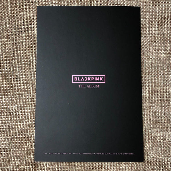 BLACKPINK JISOO #4 [ THE ALBUM ] Official Postcard, 1st Full Album / New / Gift