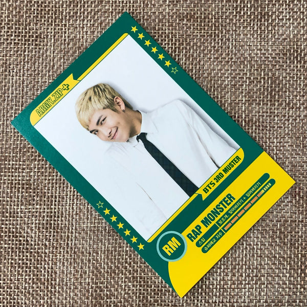 BTS RM 6/7 [ 3rd Muster ARMY.ZIP ] Official Player Card Photocard / New / Gift