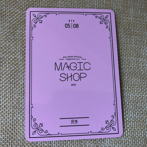 BTS RM 5/8 [ 2019 MAGIC SHOP Fan Meeting Japan ] Official Photocard / New / Gift