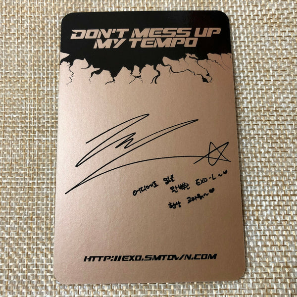 EXO CHEN [Don't mess up My Tempo] Official Photocard, Andante 5th Album / Gift