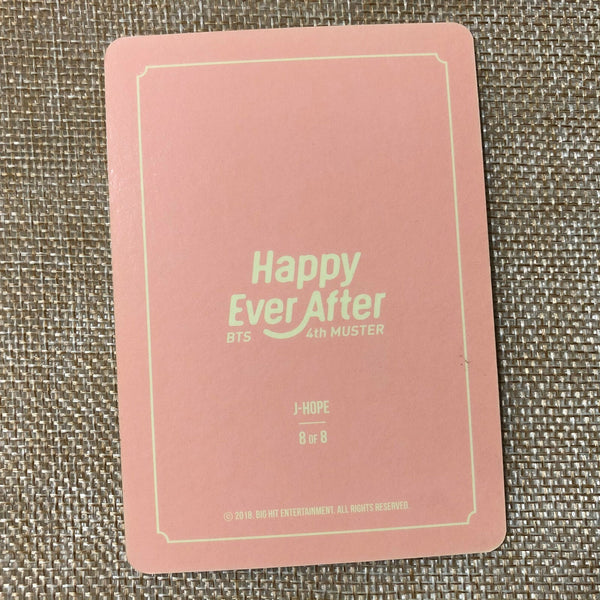 BTS J-HOPE 8/8 [4th Muster Happy Ever After] Official Mini Photocard / Gift