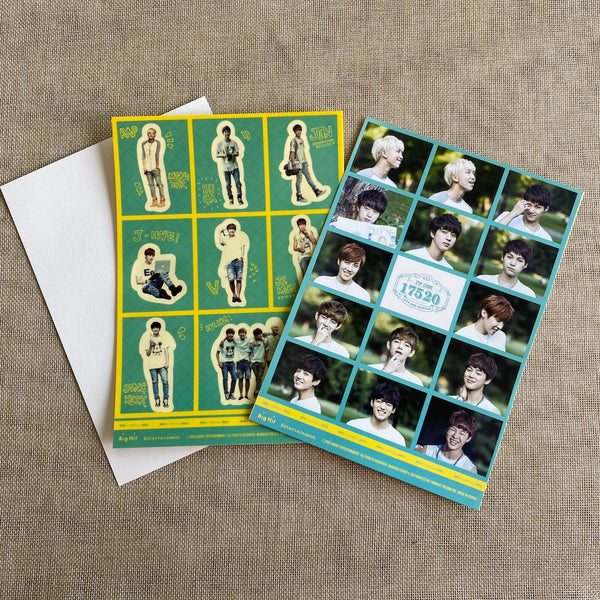 BTS Members [2nd Muster ZIP CODE 17520] Official Sticker Set / New, Rare / Gift