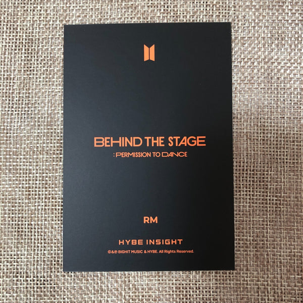 BTS RM #2 [ HYBE INSIGHT Behind The Stage PTD ] Official Photocard / New /Gift