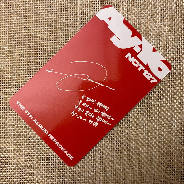 NCT 127 JUNGWOO [ Ay-Yo ] Official Photocard, Digipack Ver. / New, Rare / Gift