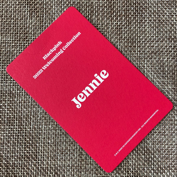 BLACKPINK JENNIE #3 [2022 Welcoming Collection] Official Photocard / New / Gift
