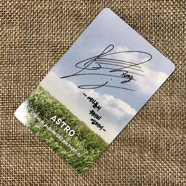 ASTRO MJ [ DREAM PART. 02 ] Official Photocard, 5th Mini Album / New / Gift
