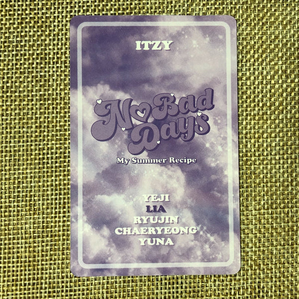 ITZY LIA [ No Bad Days Monthly Kit August ] Official Photocard / New / Gift