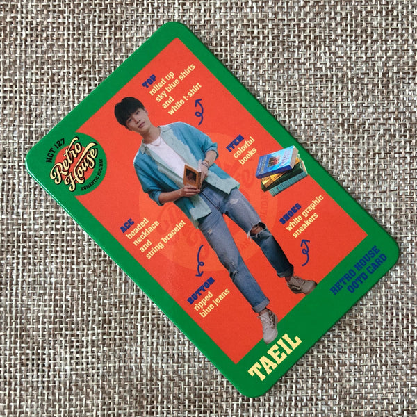 NCT 127 TAEIL [ RETRO HOUSE MD ] Official OOTD Card Photocard / New / Gift