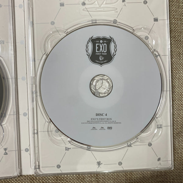 EXO  [ 2014 First Year DVD ] Official DVD Set, 4 DVD / New, Rare / Gift