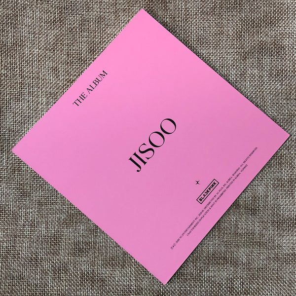 BLACKPINK JISOO [ THE ALBUM ] Official Postcard, Ver. 2 / New / Gift