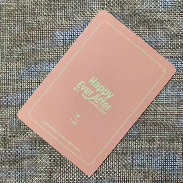 BTS RM 5/8 [ 4th Muster Happy Ever After ] Official Mini Photocard / New / Gift
