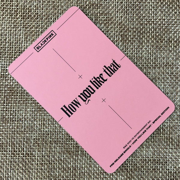 BLACKPINK JISOO #1 [How You Like That] Official Photocard, Special Ed. / Gift