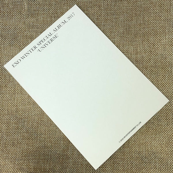 EXO CHEN #1 [2017 Winter Special Universe] Official Postcard / New, Rare / Gift