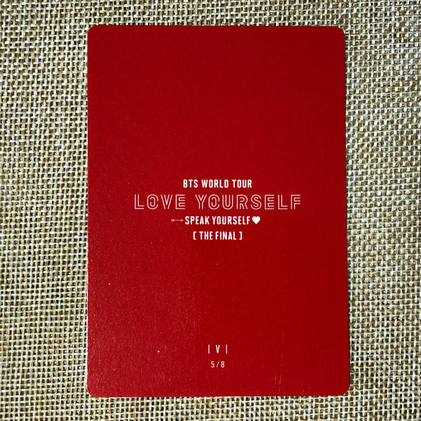 BTS V 5/8 [ Speak Yourself The Final ] Official Mini Photocard / New / Gift