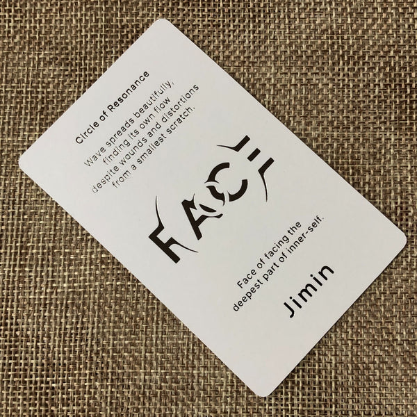 BTS JIMIN [ FACE ] Official Photocard, Solo Undefinable Ver. / New / Gift