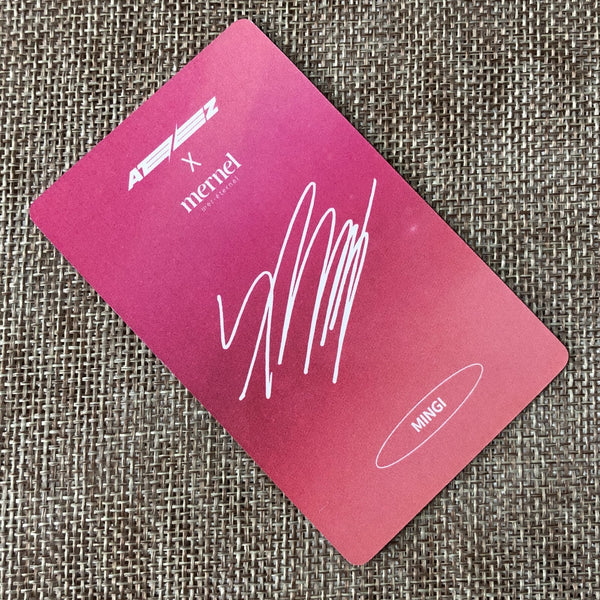 ATEEZ MINGI [ ATEEZ X MERNEL MD GOODS ] Official Photocard / New / Gift