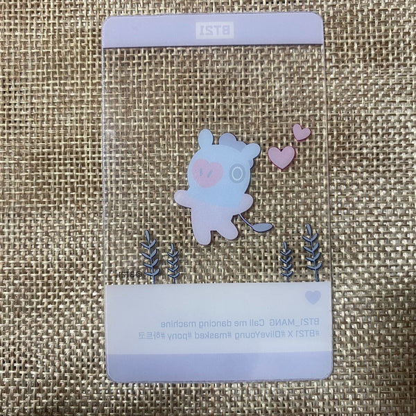 BTS BT21 J-HOPE [OliveYoung] Official Limited Transparent Photocard / New / Gift