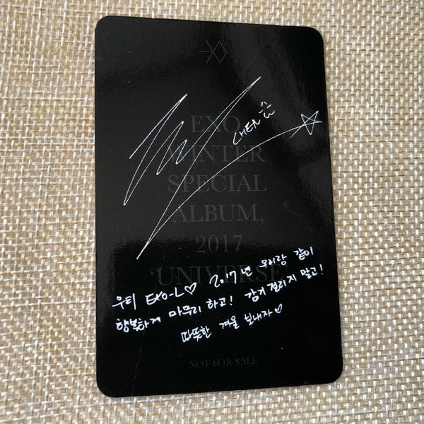EXO CHEN #2 [2017 Winter Special Universe] Official Photocard / New, Rare / Gift