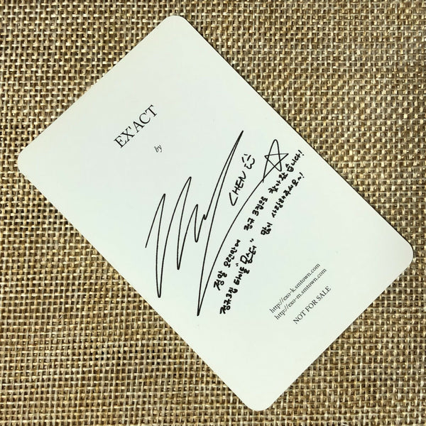 EXO CHEN [ EXACT EX'ACT ] Official Photocard, 3rd Album Korean Ver / New / Gift