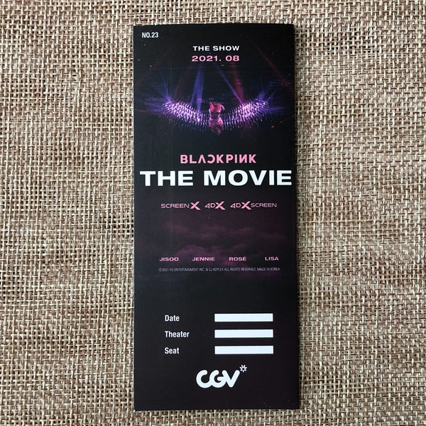BLACKPINK JISOO [ The Movie ] Official Limited Film Mark / New / Gift