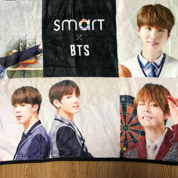 BTS GROUP [BTS X Smart Uniform] Promotional Official Blanket / New, Rare / Gift