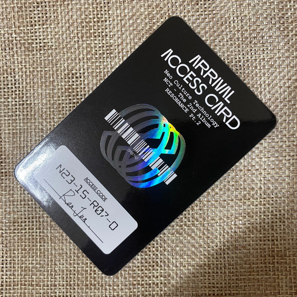 NCT 2020 Renjun [RESONANCE Pt.2] Official Photocard, Arrival Access Card / Gift