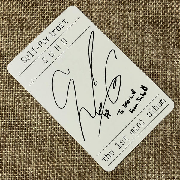 EXO SUHO [ Self Portrait ] Official Photocard, 1st Mini Album / New / Gift