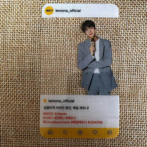 BTS JIN [ Lemona Vitamins ] Transparent Official Photocard / New, Rare / Gift