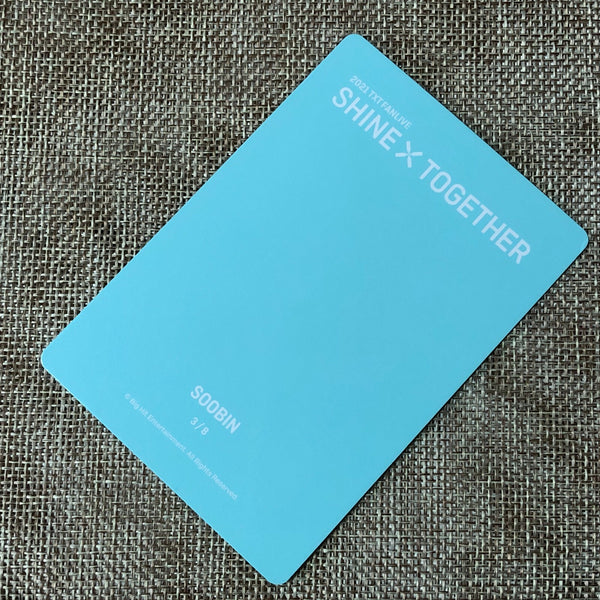 TXT SOOBIN 3/8 [2021 Shine Together Fanlive] Official Mini Photocard / Gift