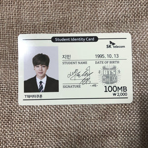 BTS JIMIN [ SKT SK Telecom ] Official Data Coupon Card Photocard / New / Gift