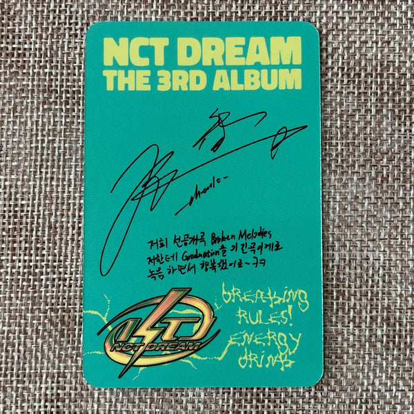 NCT DREAM CHENLE [ ISTJ Photobook ] Official Photocard, Vending Ver / New / Gift