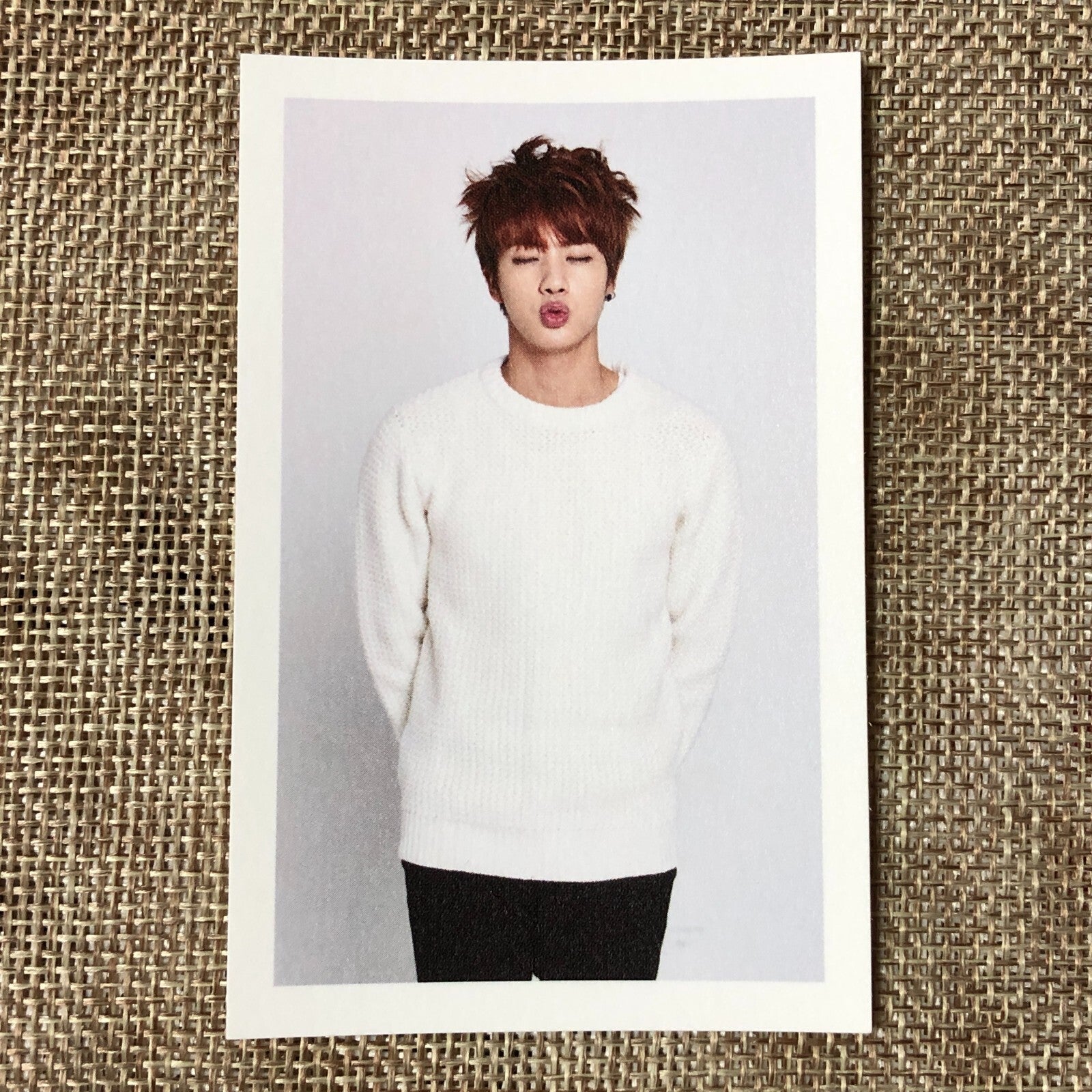 BTS JIN [GLOBAL OFFICIAL FANCLUB 2nd ARMY MEMBERSHIP KIT] Photocard / New / Gift