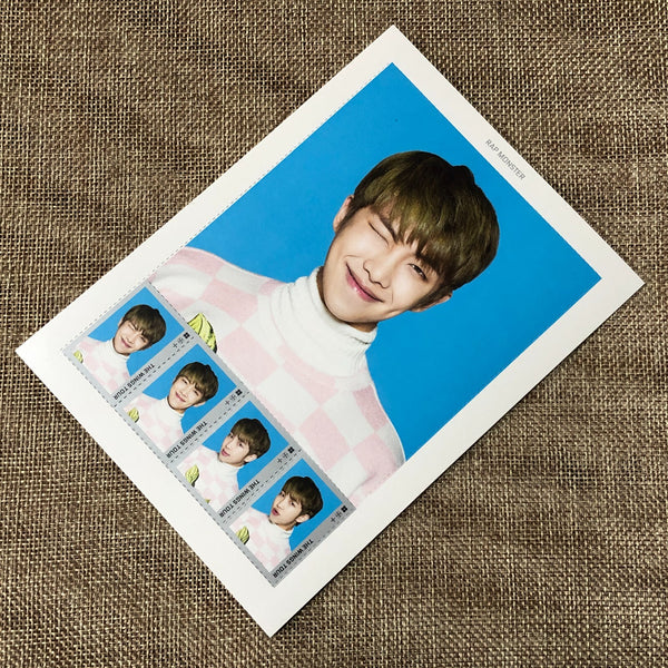 BTS RM [ The Wings Tour ] Official Postage Stamp Seal Postcard / New / Gift